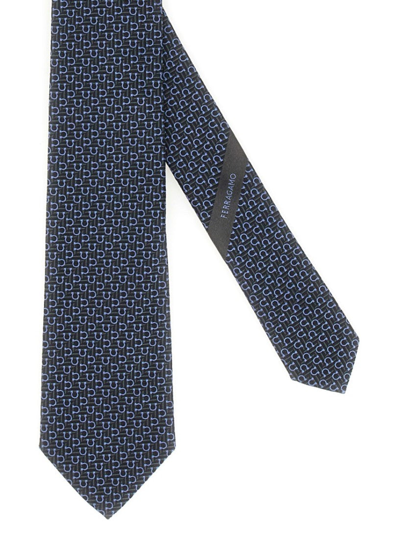 Ferragamo Refined Silk Tie With Subtle Pattern