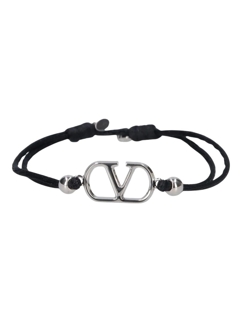 Valentino Vd Interlocking Silver-Tone Bracelet