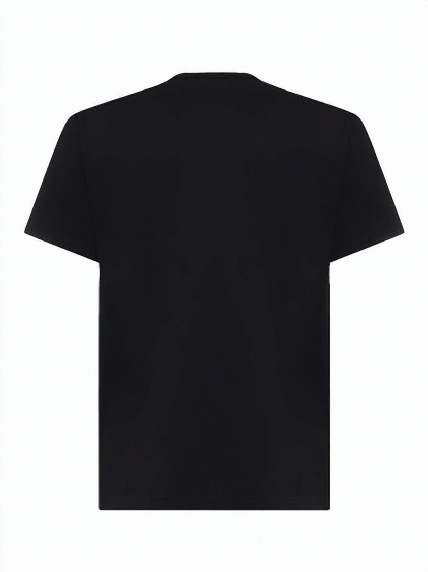 Stone Island Black Short-Sleeve T-Shirt With Emblem Patch