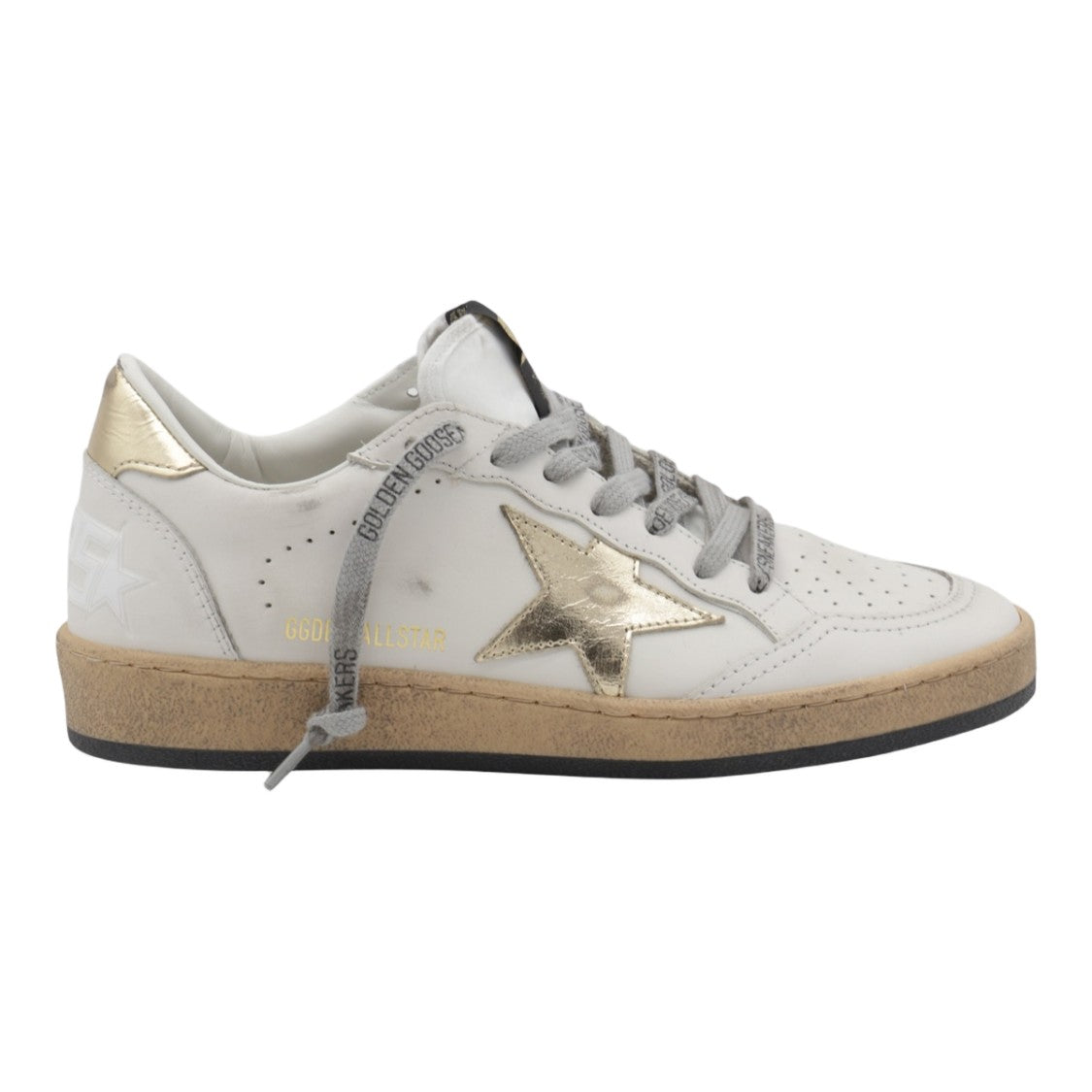 Golden Goose Low-Top White Leather Sneakers