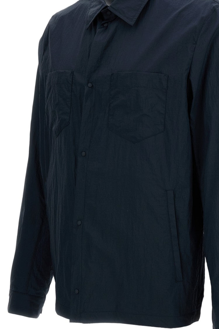 Herno Lightweight Technical Fabric Overshirt With Snap-Button Closure