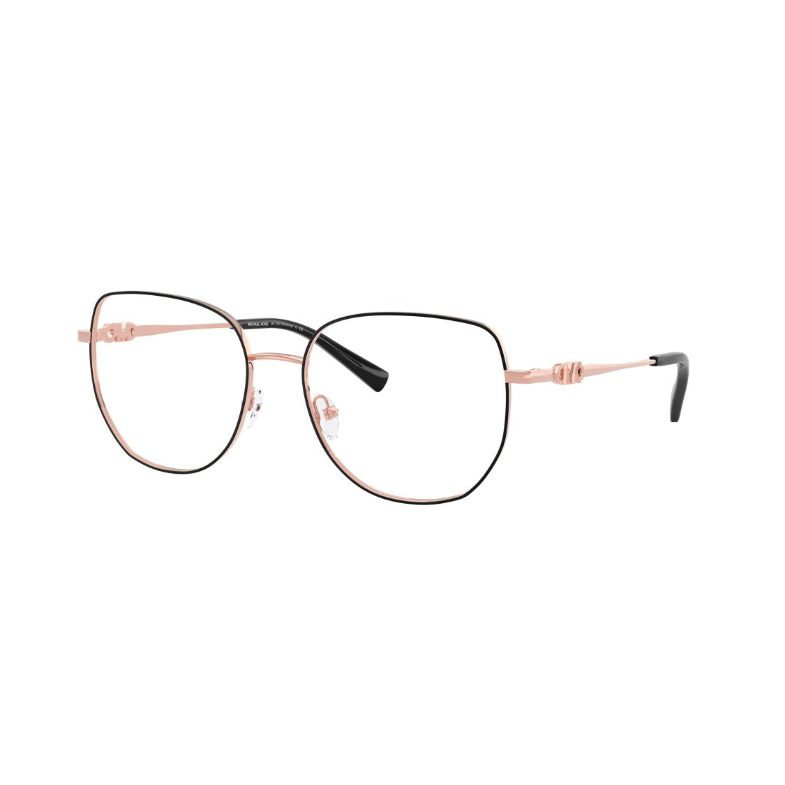 Michael Kors 0Mk3062 Oversized Square Eyeglasses With Rose Gold Metal Frame