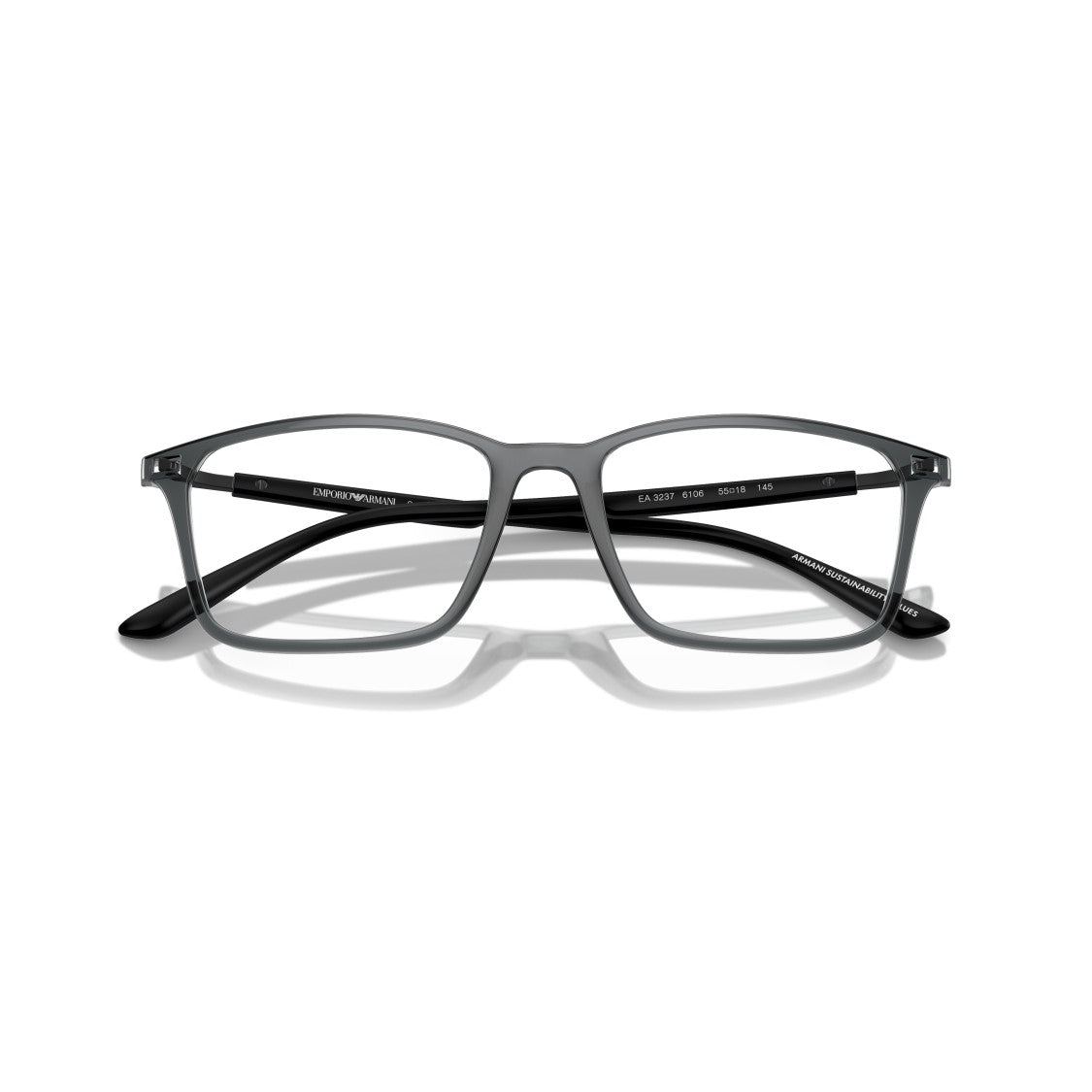 Emporio Armani 0Ea3237 Rectangular Frame Sunglasses With Matte Finish