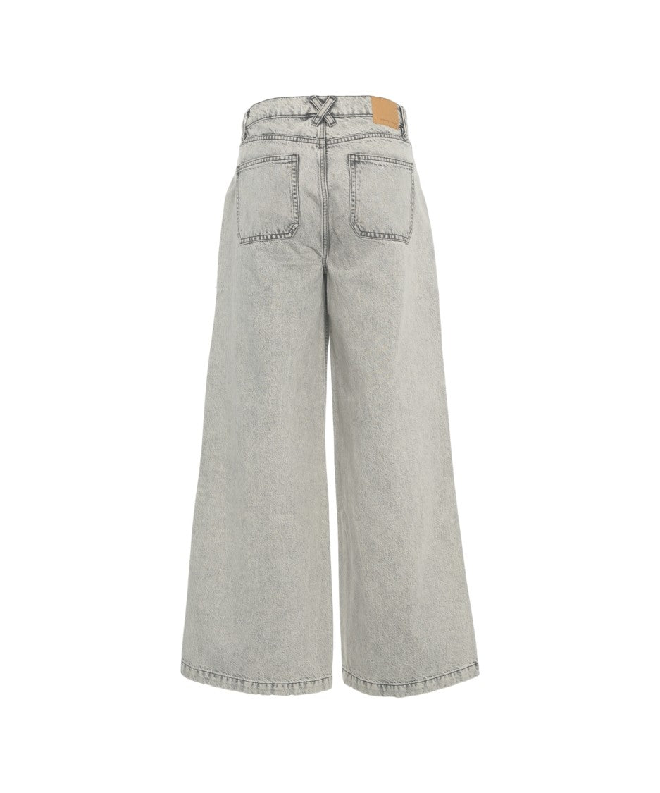 Seventy + Mochi Wide-Leg 'Silver Lining' Jeans
