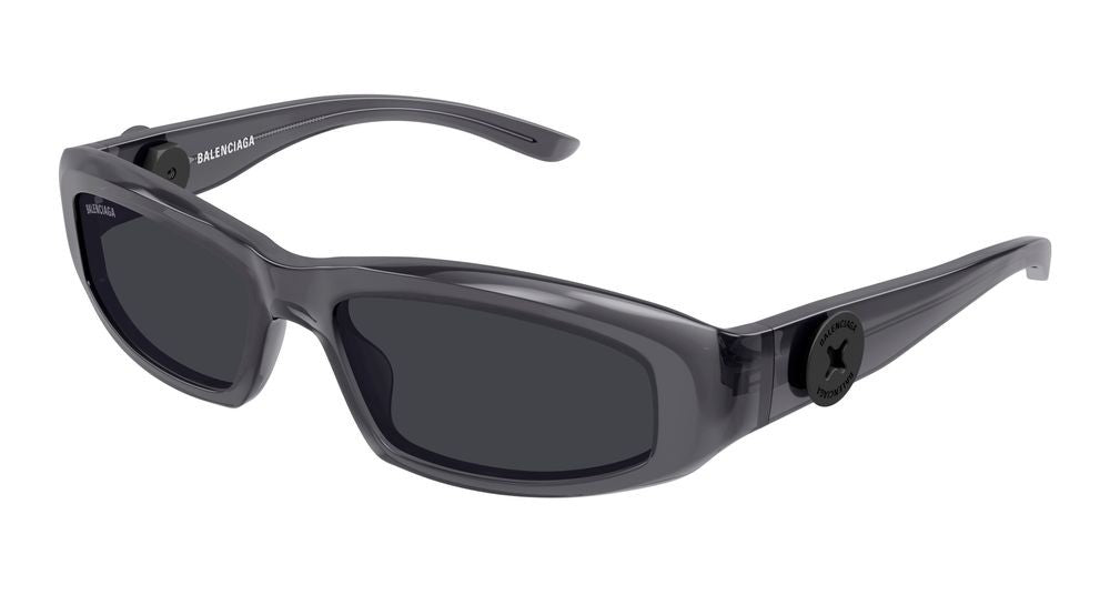 Balenciaga Grey Distinctive Emblem Oversized Square Sunglasses