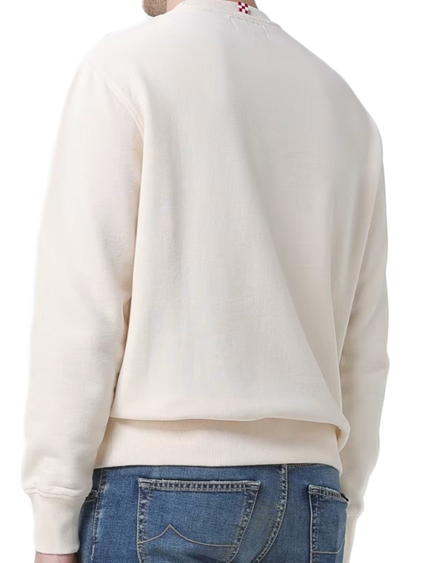 Mc2 Saint Barth Crewneck Sweatshirt With Festive Print