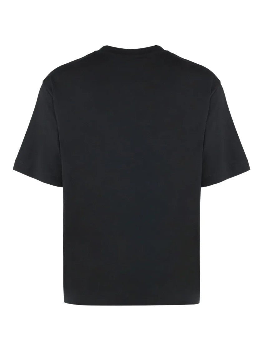 Off-White Cropped Black T-Shirt