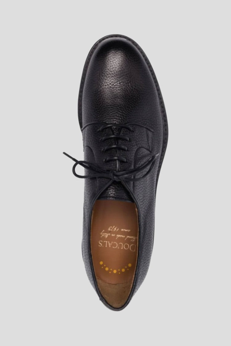 Doucal's Pebbled-Leather Derby Shoe