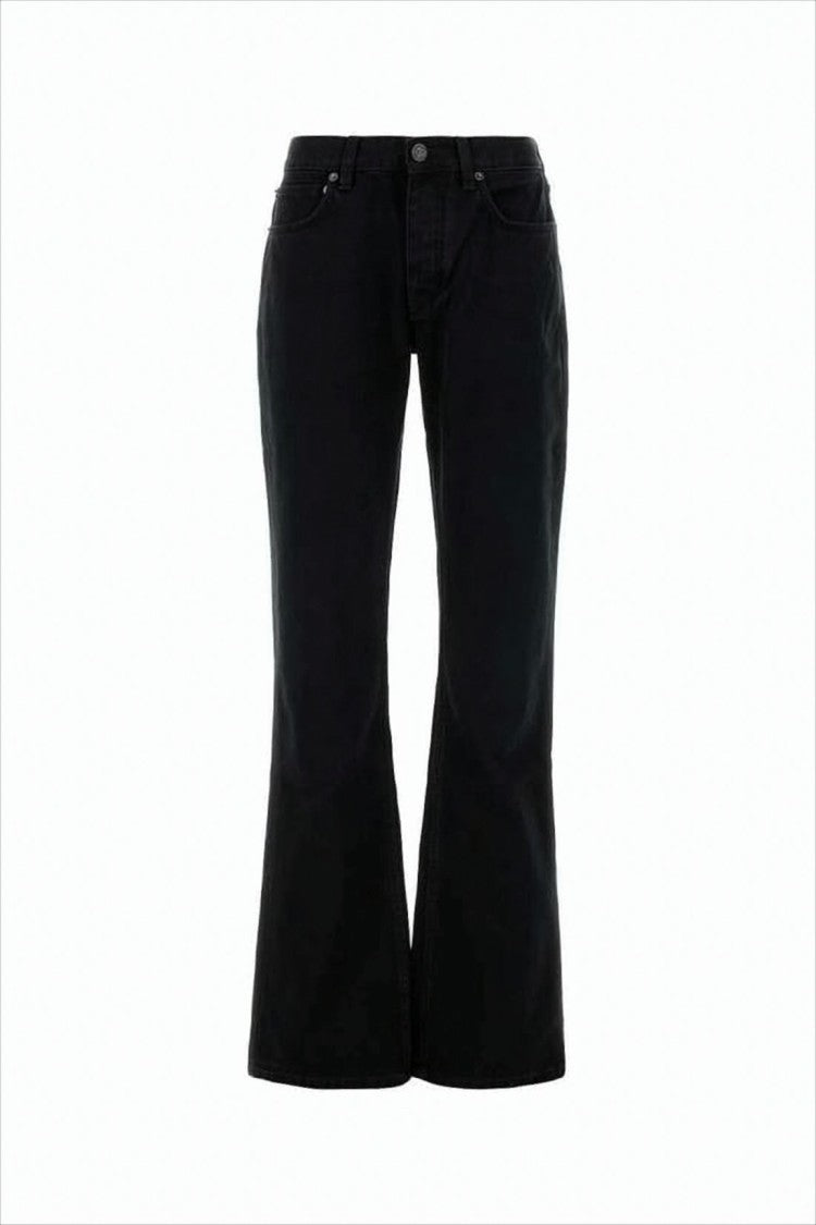 Balenciaga Straight-Leg Pants With Five-Pocket Design And Flared Hem