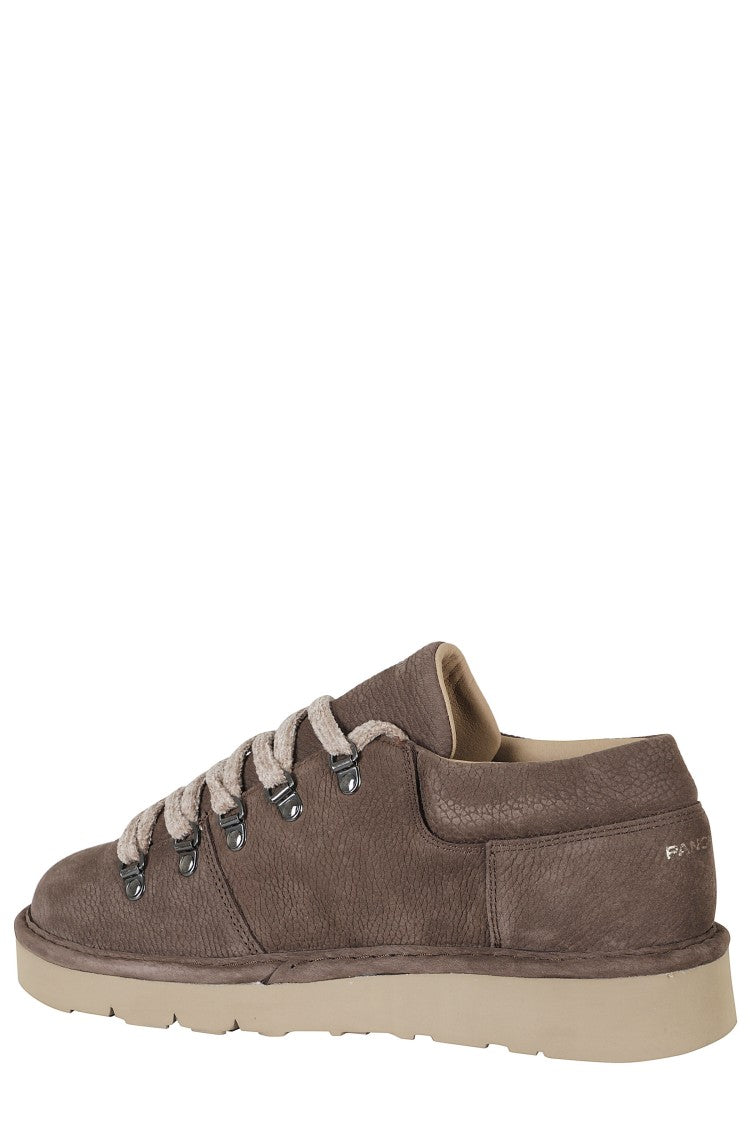 Panchic Clay Nubuck Lace-Up Low-Top Shoes