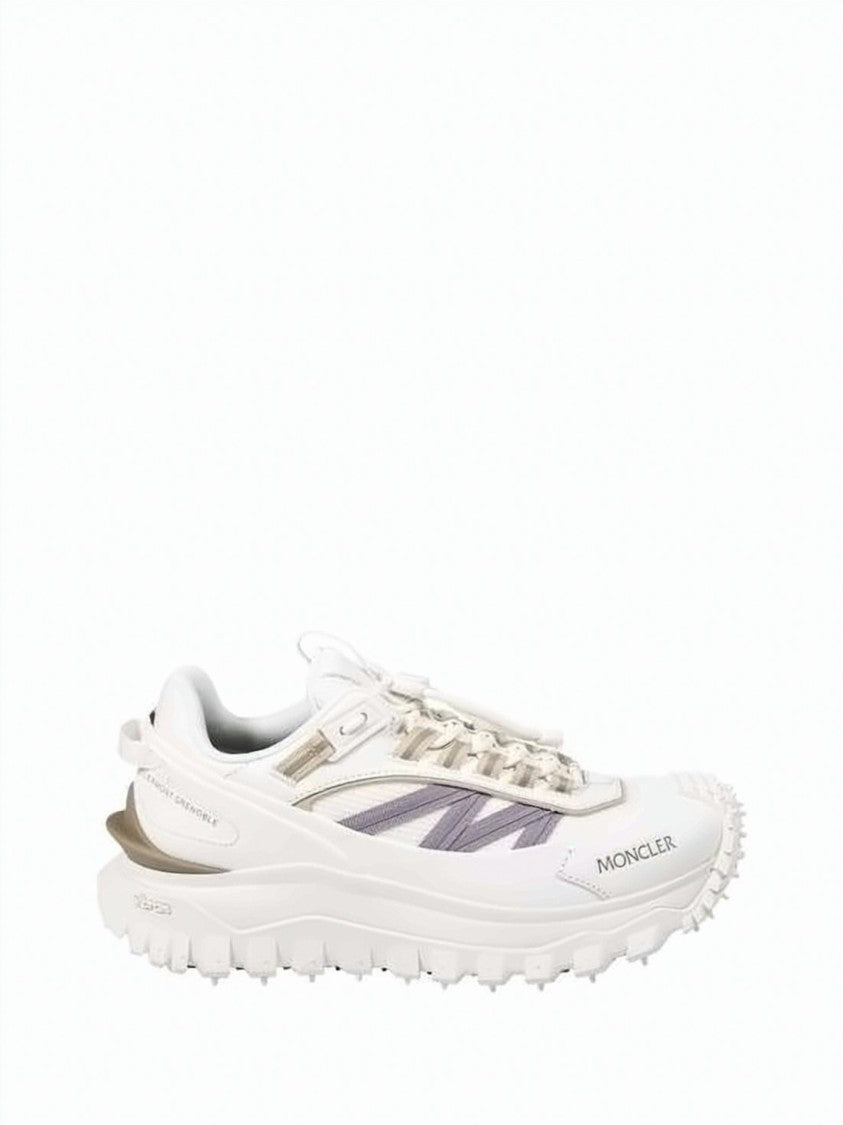 Moncler Layered Women's Sneakers With Textured Rubber Sole