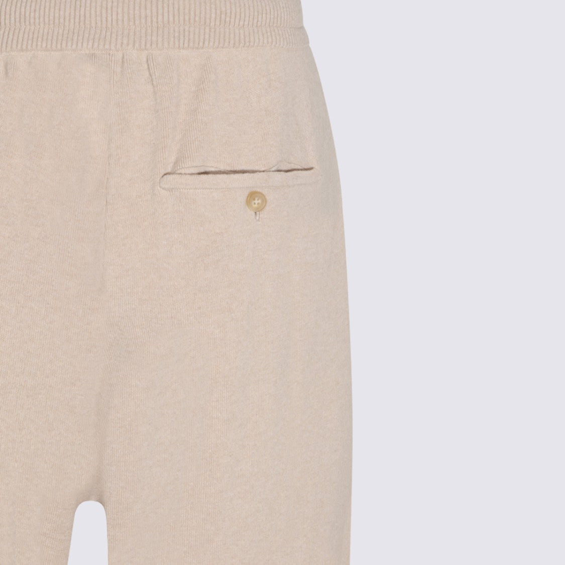 Lanvin Relaxed Straight-Leg Trousers With Ribbed Elastic Waistband