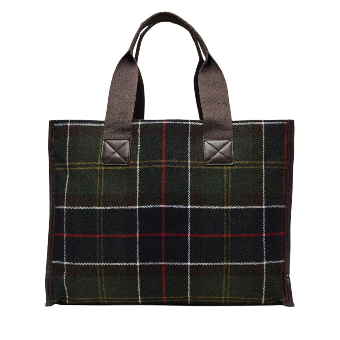 Barbour Multicolor Tartan Check Wool-Blend Tote Bag