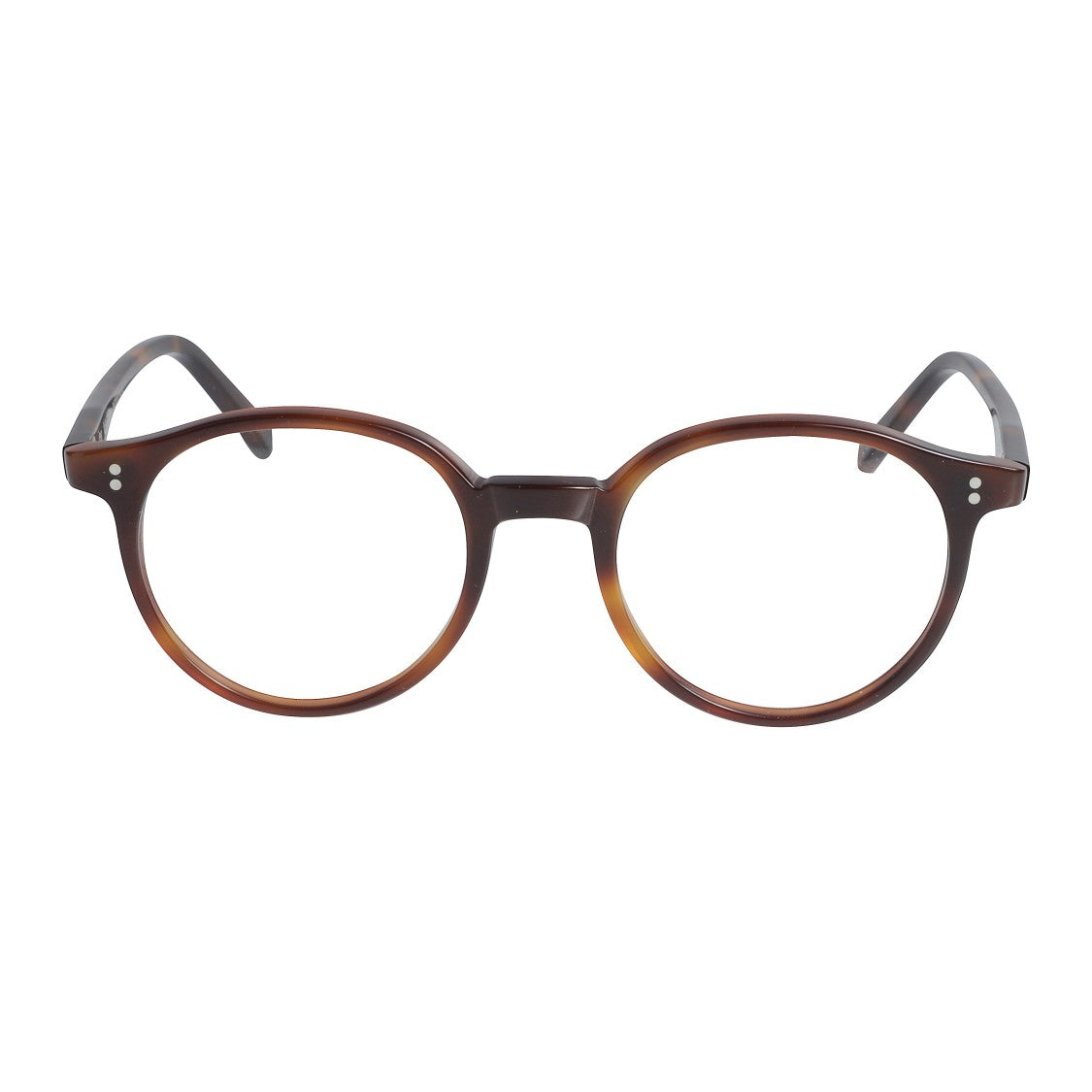 Kador Panto/N Round Tortoiseshell Eyeglasses With Keyhole Bridge
