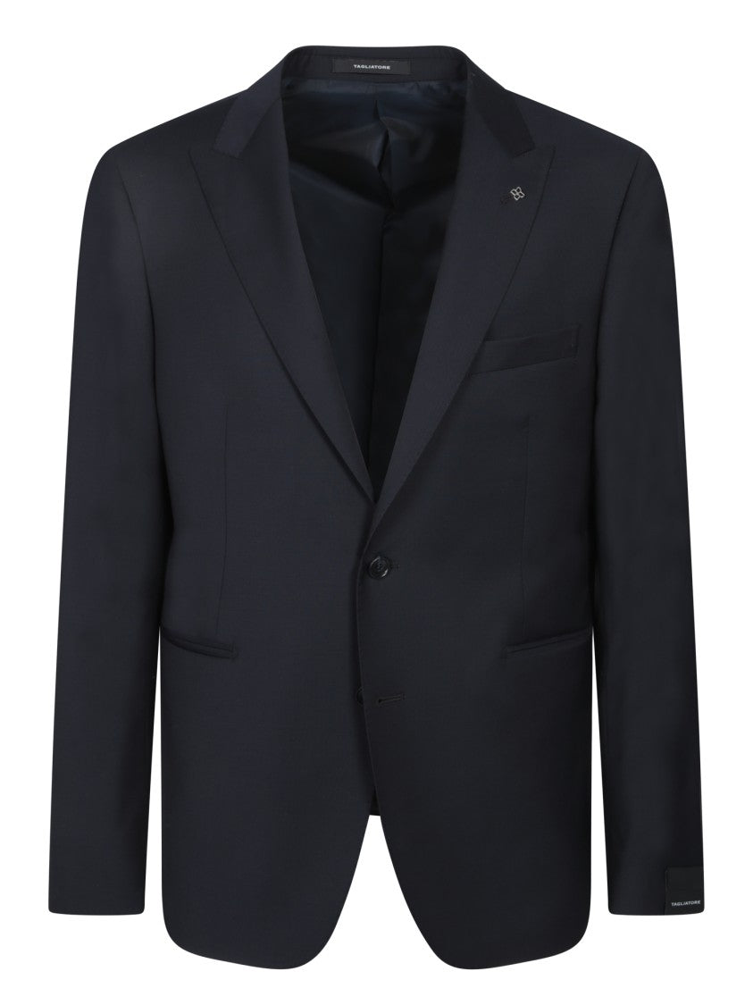 Tagliatore Three-Piece Suit In High-Quality Blue Fabric