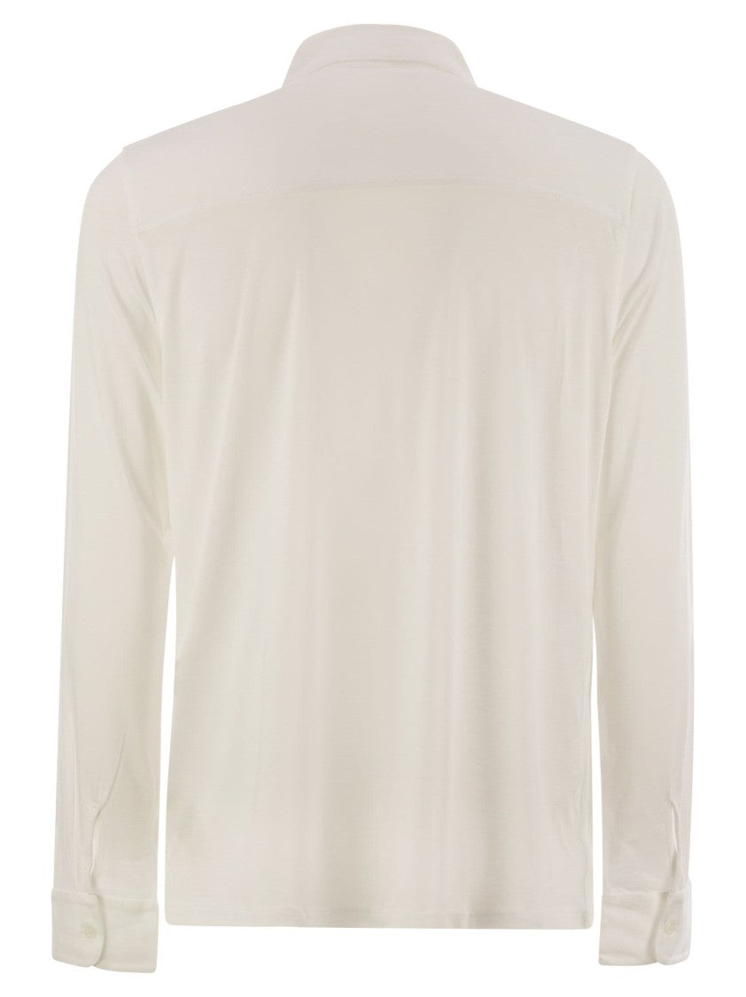 Majestic Long-Sleeved Lyocell And Cotton Shirt