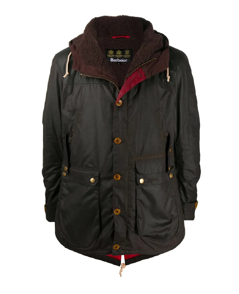 Barbour Durable Black Waxed Cotton Game Parka
