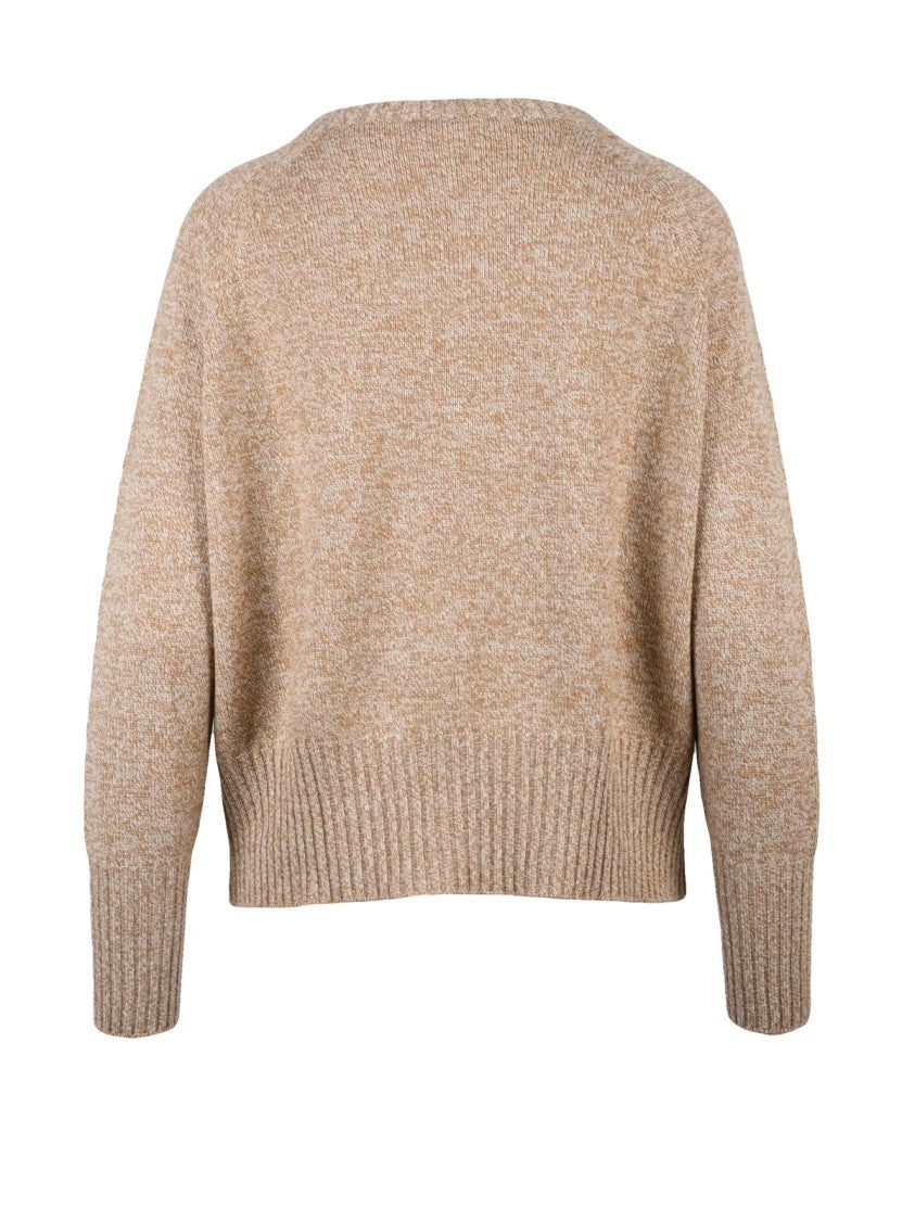 Marella Sport Beige Spider Polyamide-Blend Sweater