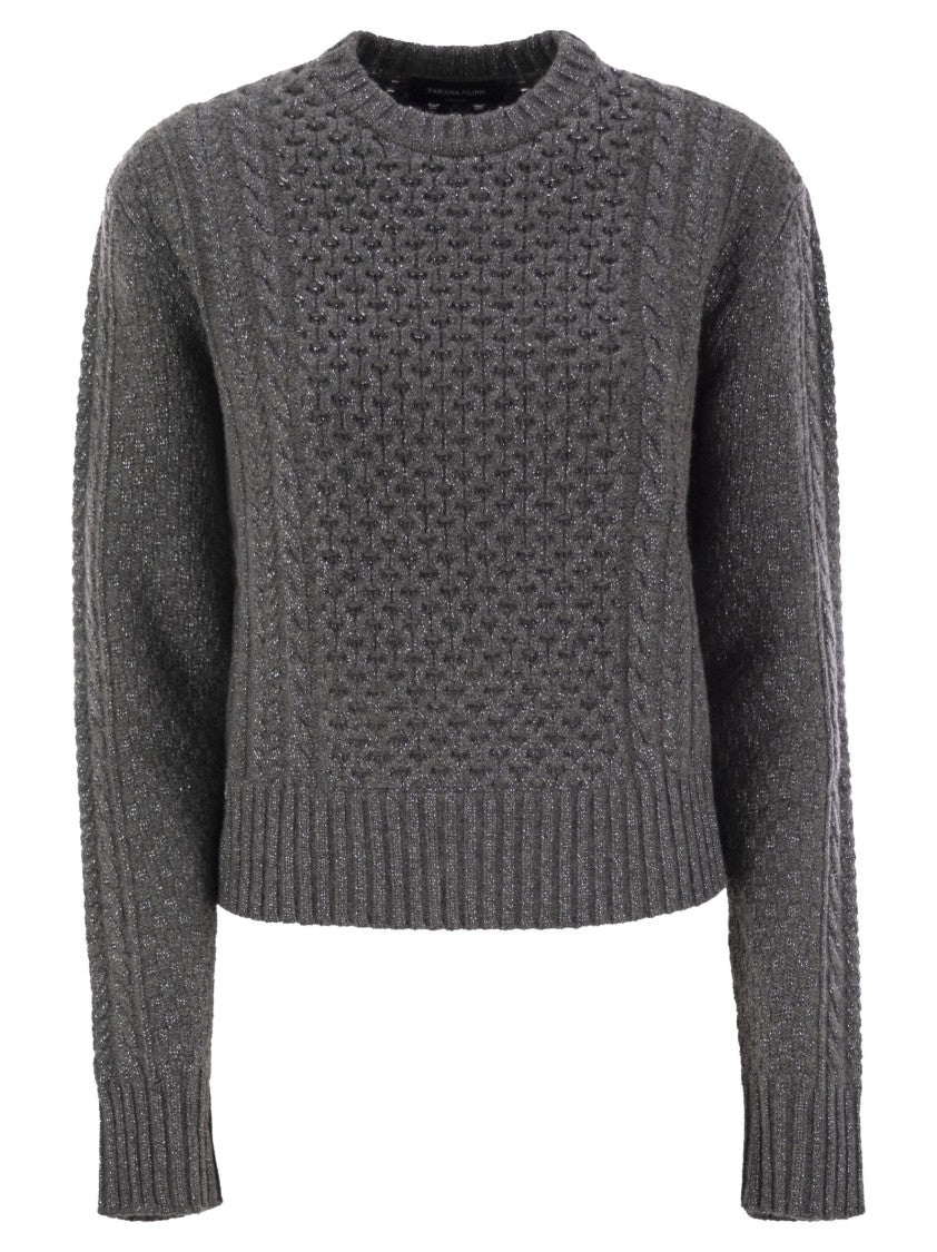 Fabiana Filippi Platinum Fisherman Jersey With Lurex