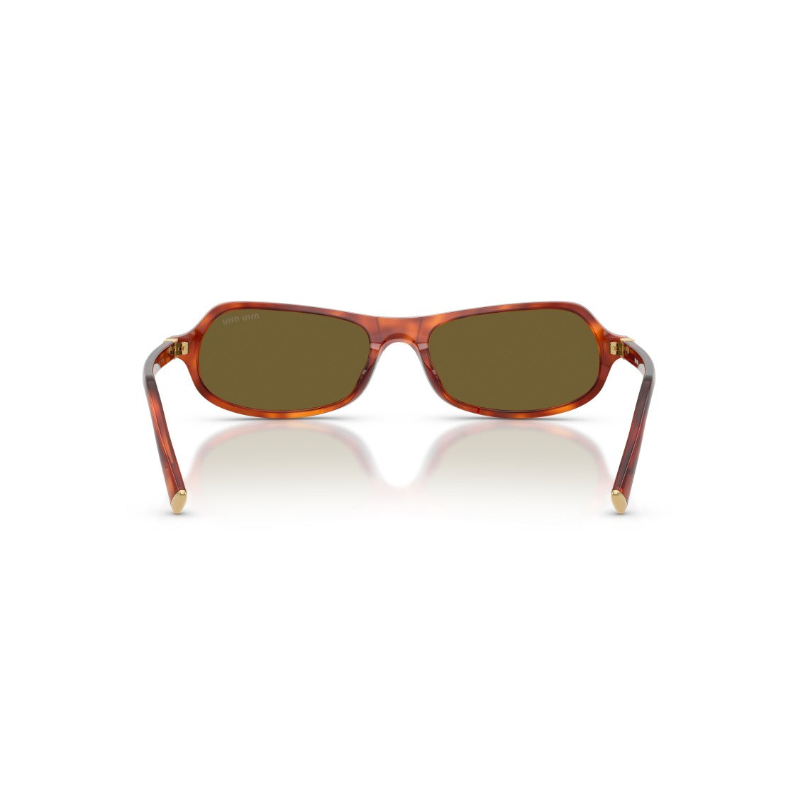 Miu Miu 0Mu B10su Rectangular Tortoiseshell Sunglasses