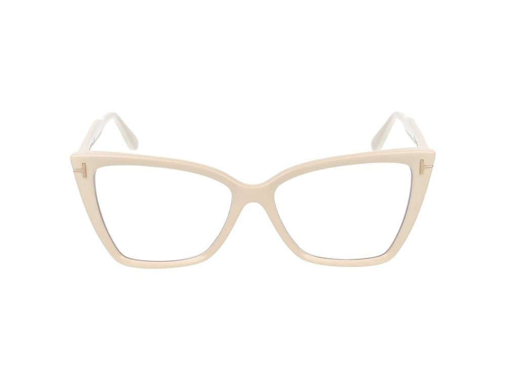 Tom Ford Grey Minimalist Bold Oversized Square Eyeglasses