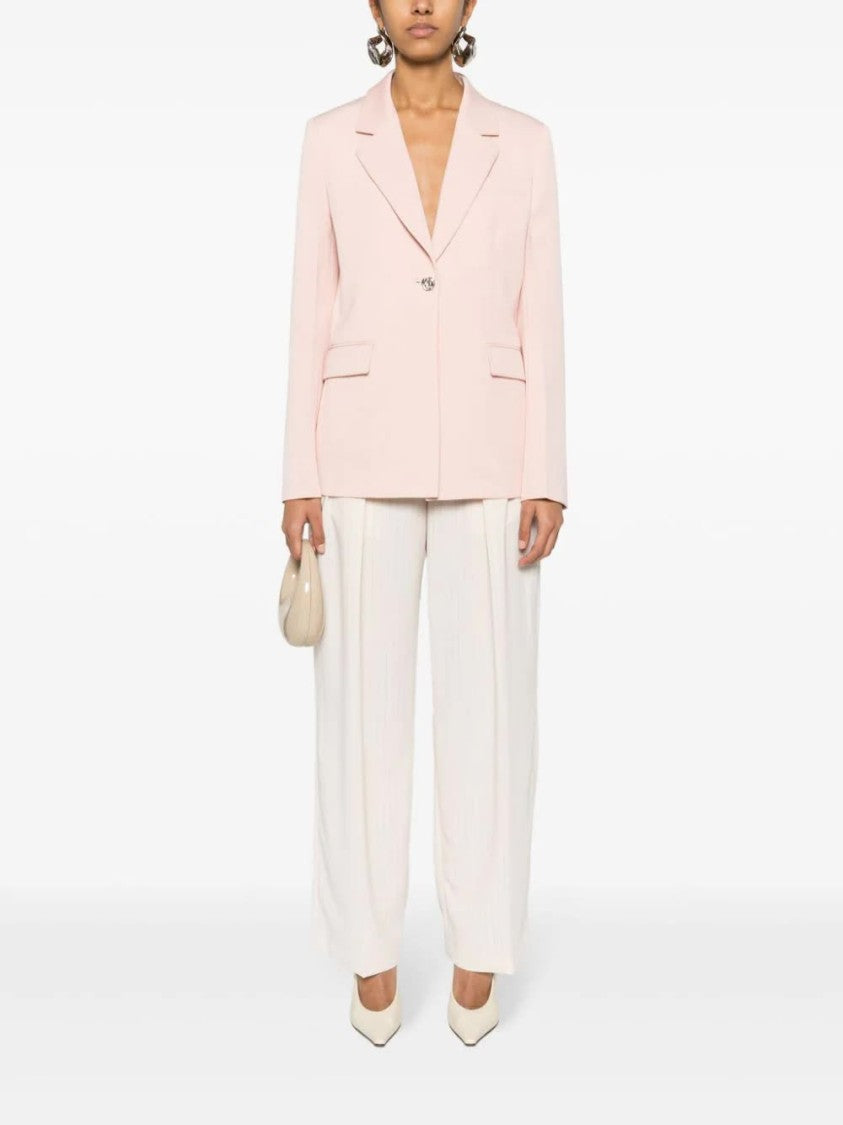 Lanvin Pink Sartoriale Single-Breasted Wool Jacket