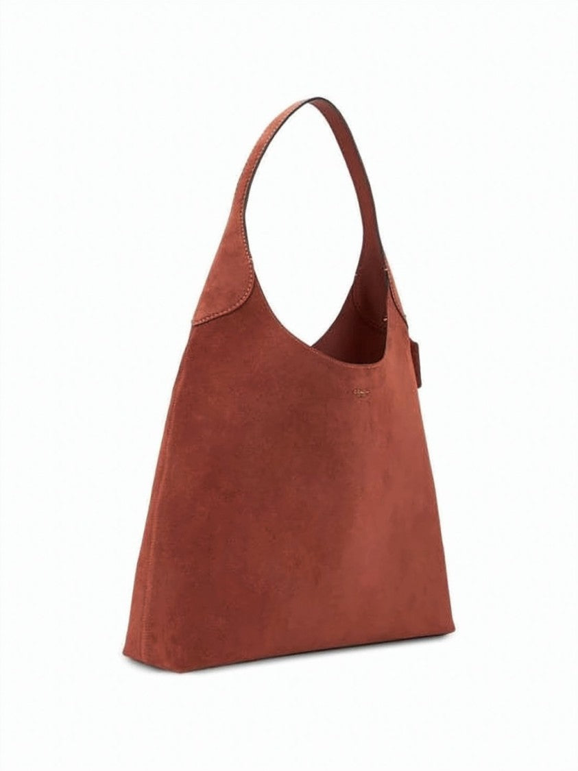 Coach Structured Brown Cow Leather Tote Bag