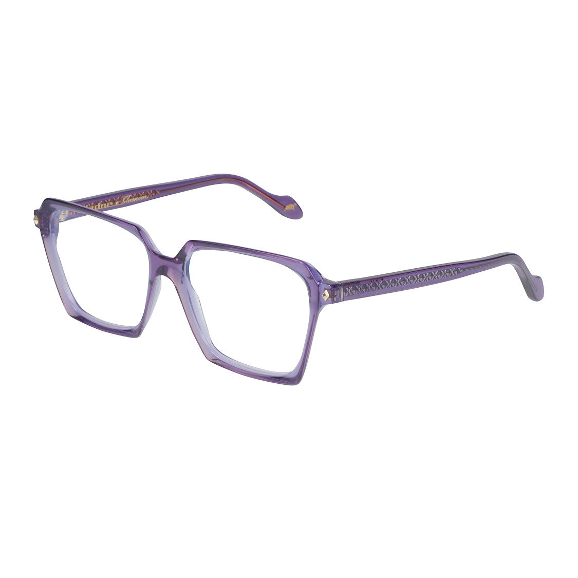 Kador Jodie-V Oversized Square Frame Eyeglasses With Textured Temples