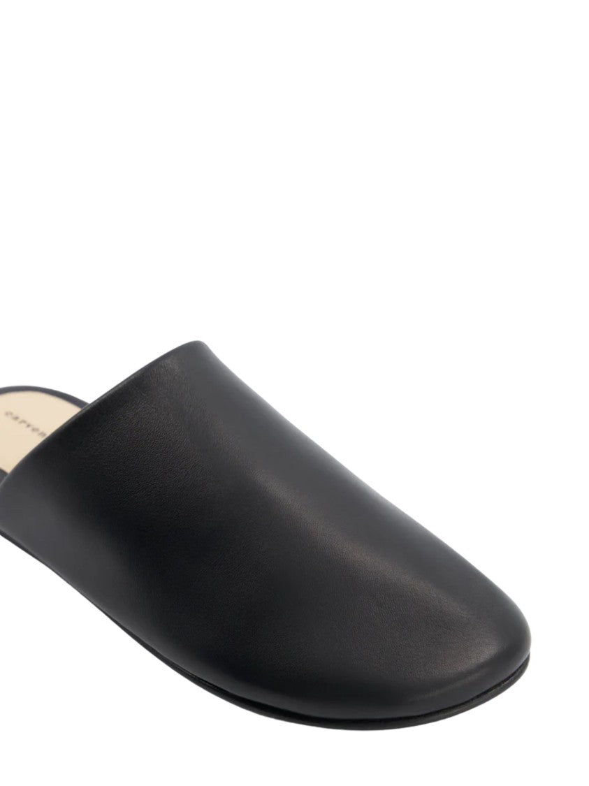 Carven Black Garnier Leather Flats