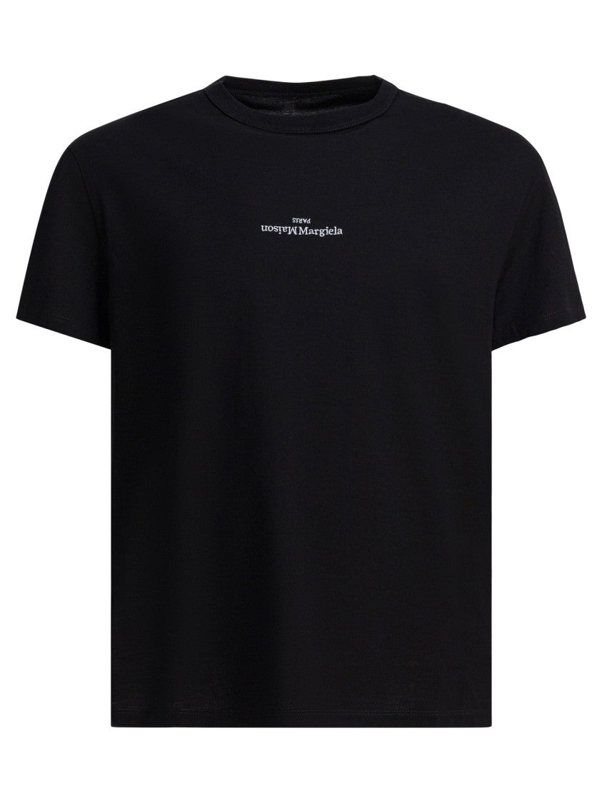 Maison Margiela Relaxed-Fit Cotton T-Shirt With Upside-Down Logo