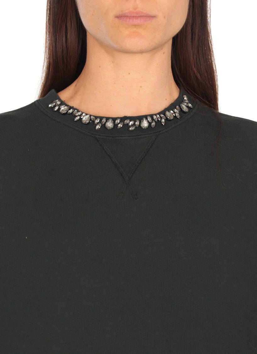 Golden Goose Black Nives Medium Crop Sweater