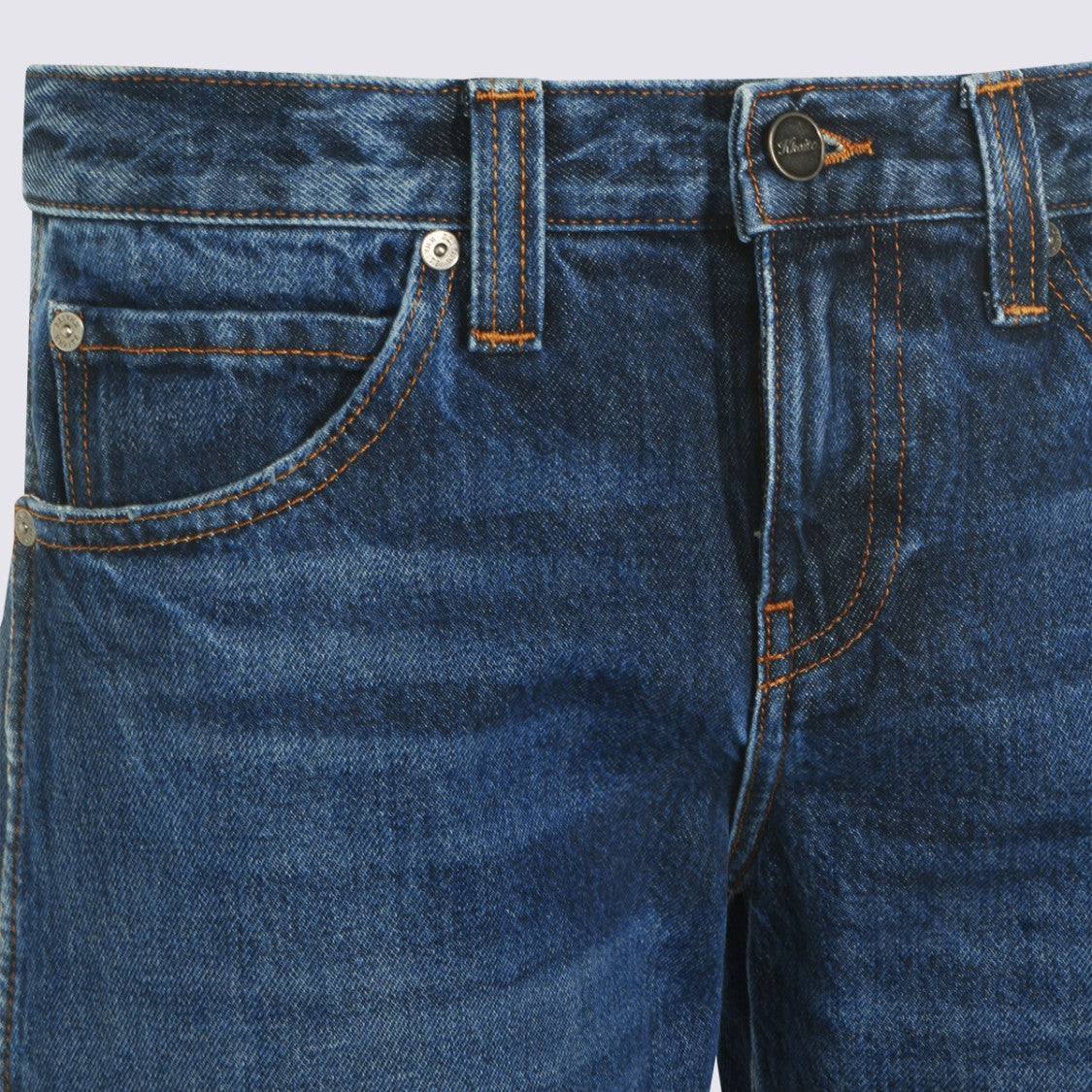 Khaite Blue Cotton Jeans