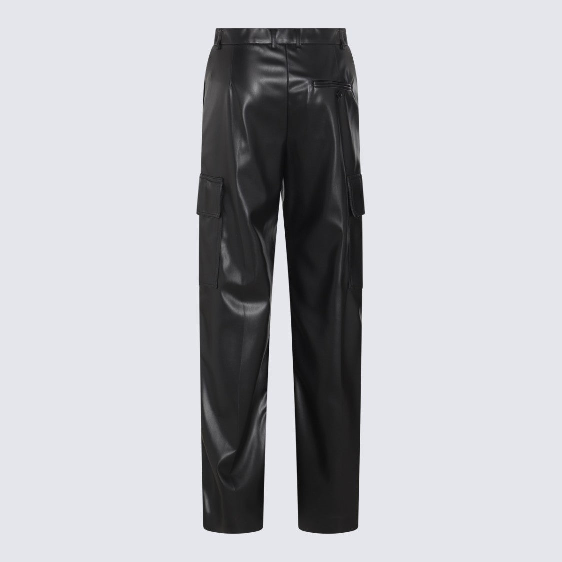 Stella Mccartney Straight-Leg High-Waist Trousers With Utility Pockets