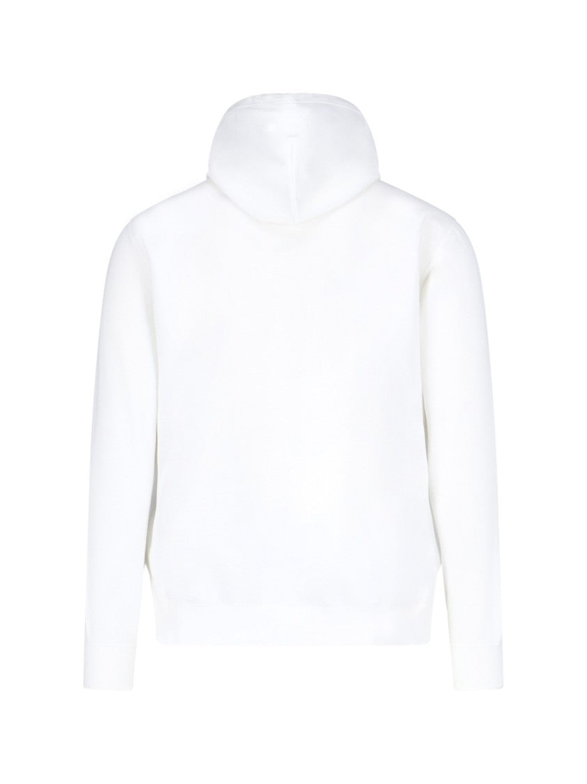 Polo Ralph Lauren Classic White Hoodie With Round Neckline
