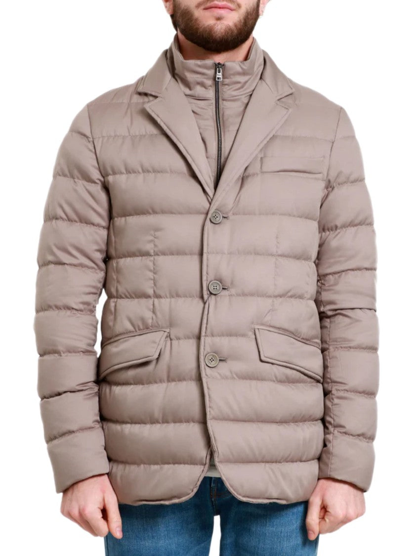 Herno Quilted Blazer With Removable Chest Panel