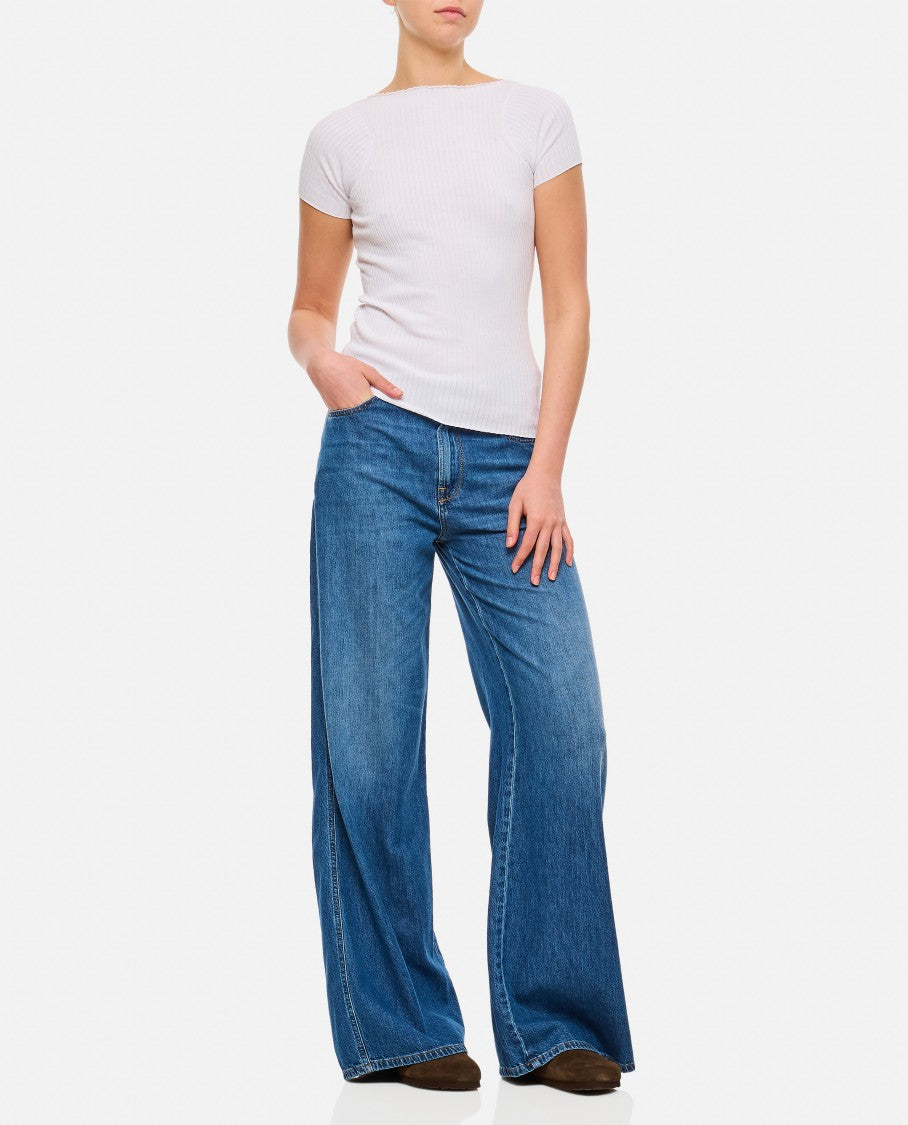 3X1 Wide-Leg 5-Pocket Denim Jeans
