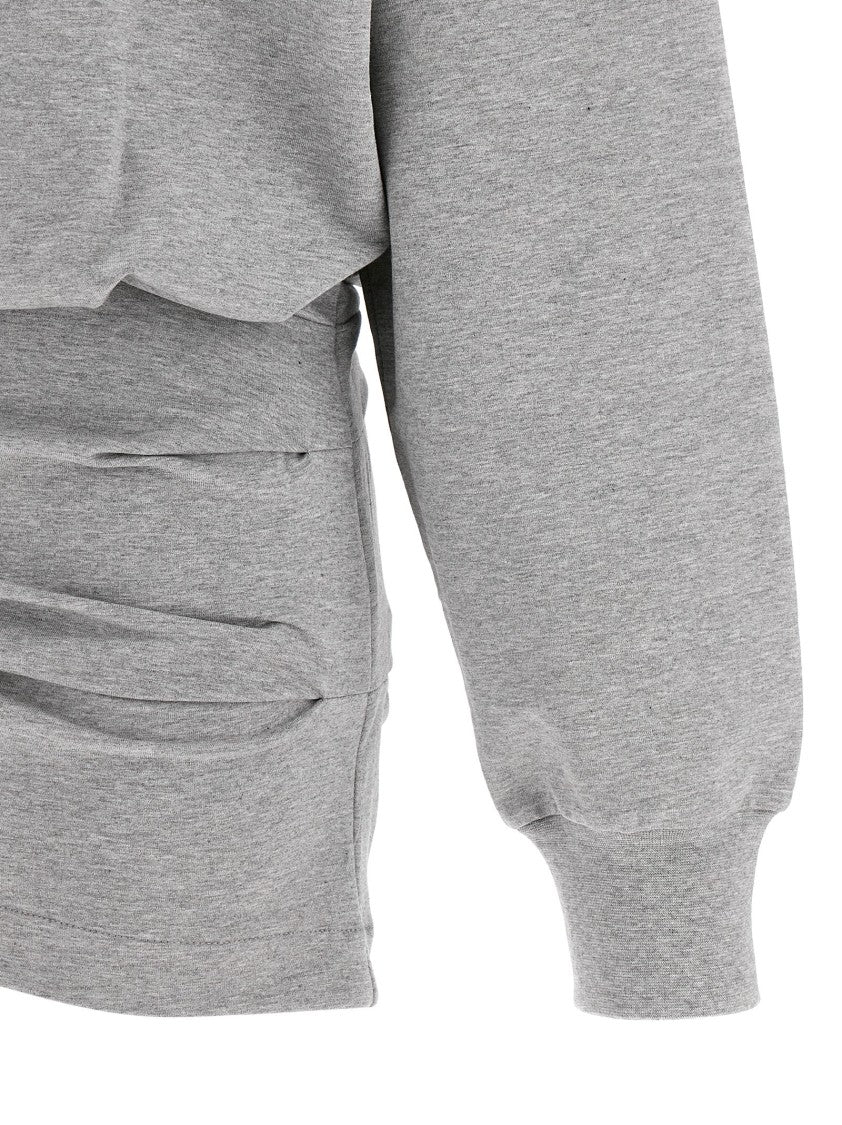 The Attico Mélange Sweatshirt Dress