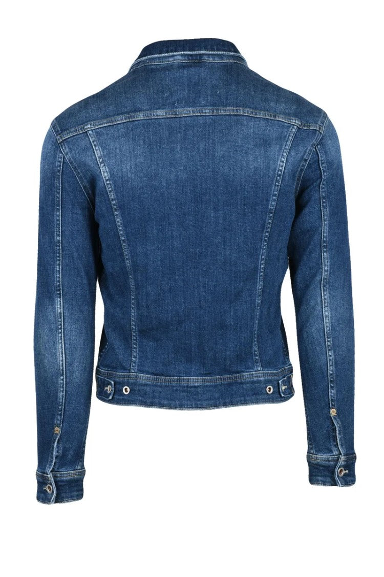 Replay Structured Blue Denim Jacket
