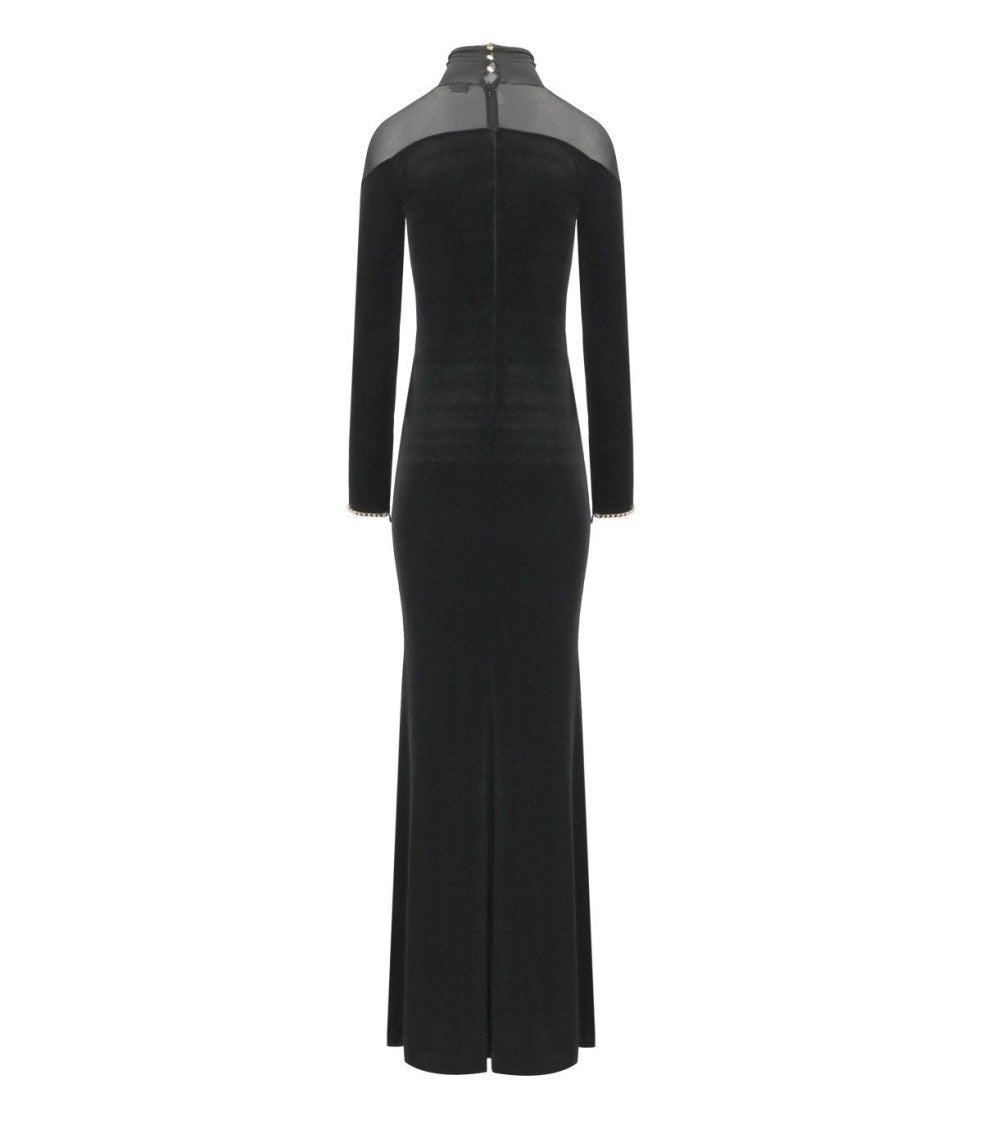 Elisabetta Franchi Black Red Carpet Dress