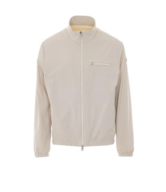 Moncler Minimalist High Collar Jacket With Zippered Details