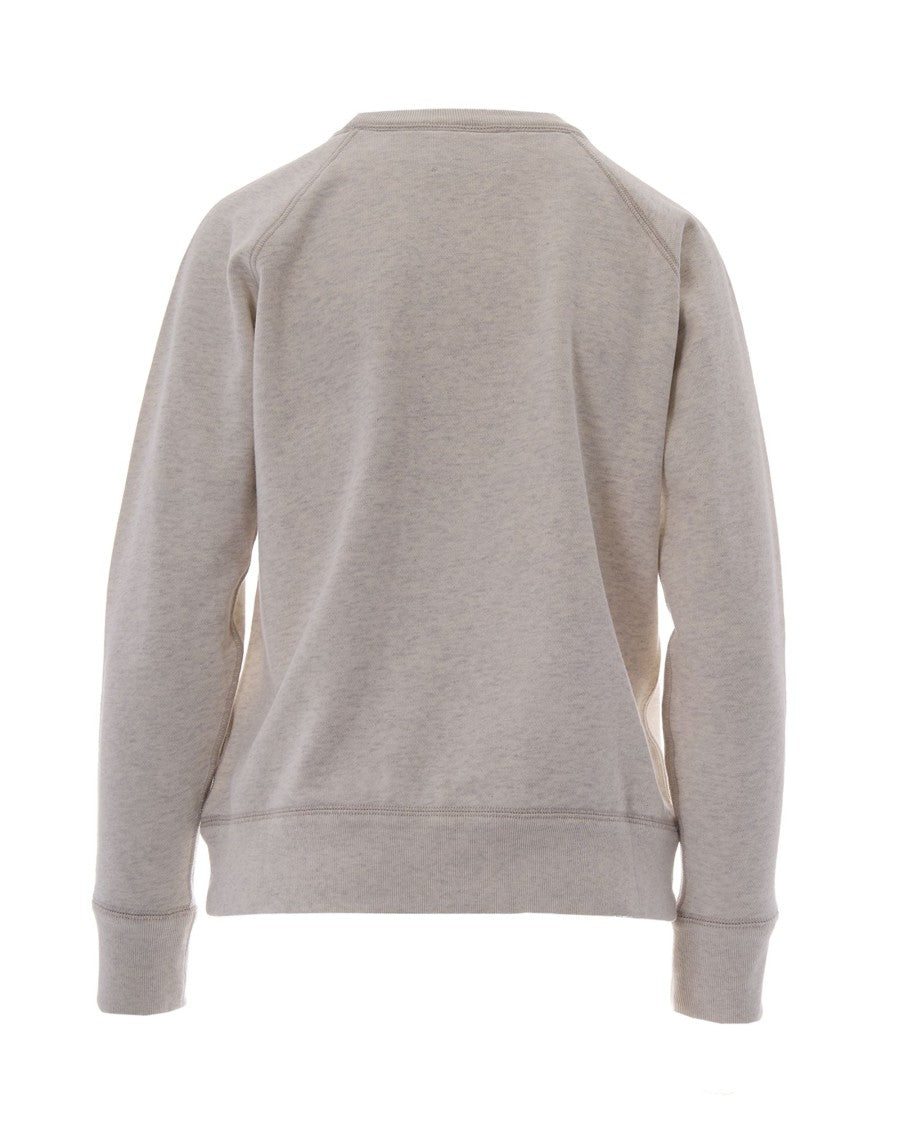 Isabel Marant Étoile Crew Neck Regular Fit Sweatshirt With Flocked Logo