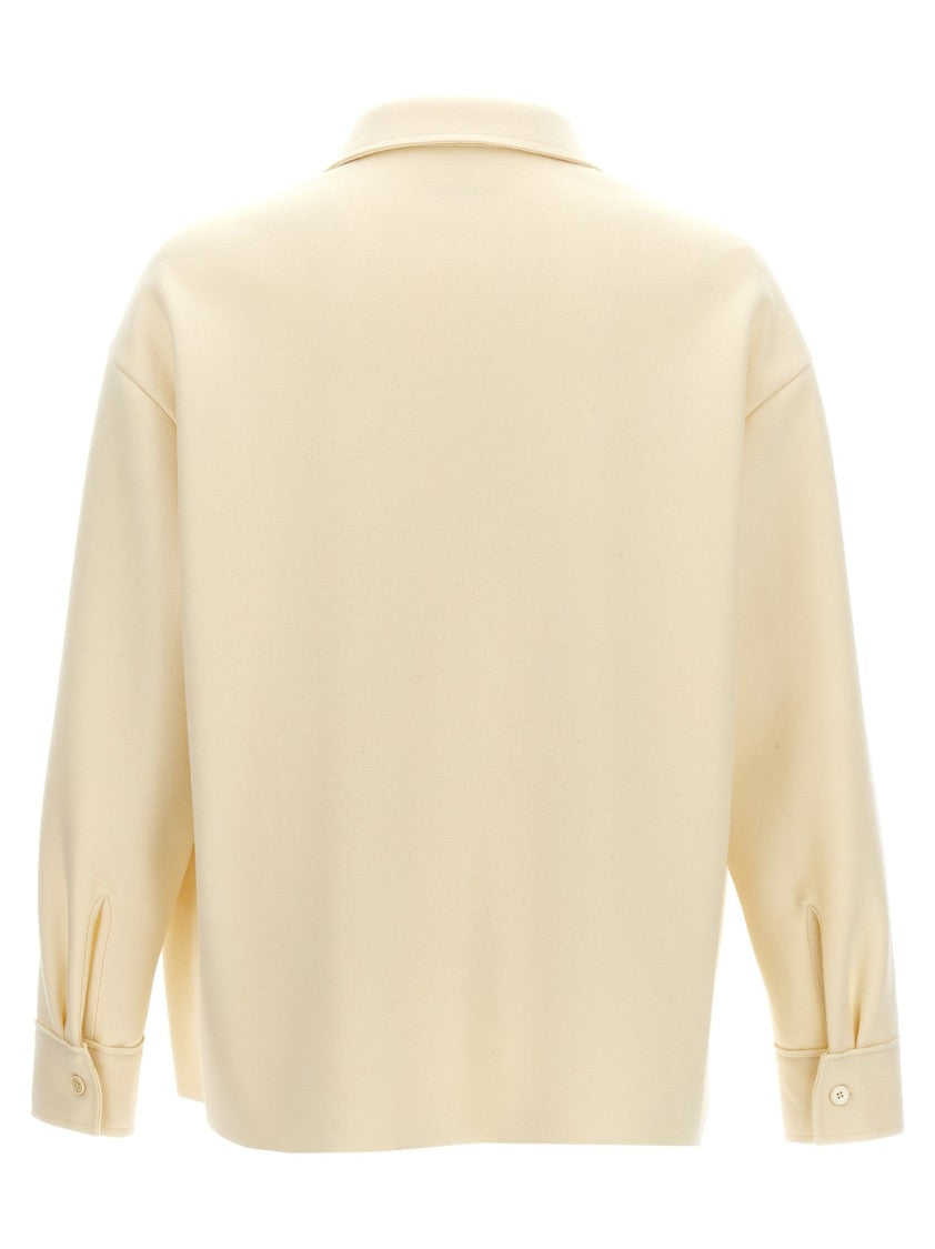 Jil Sander Wool Blend Shirt With Button Closure And Pocket Details