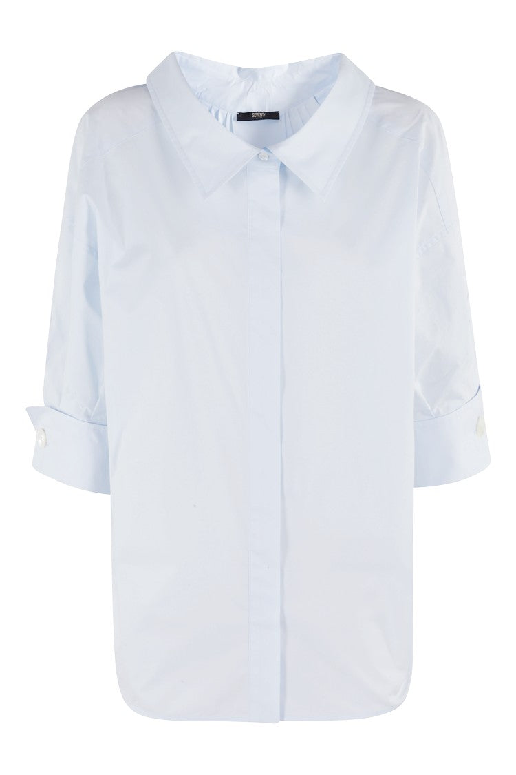 Seventy Fine Cotton Stretch Poplin Shirt