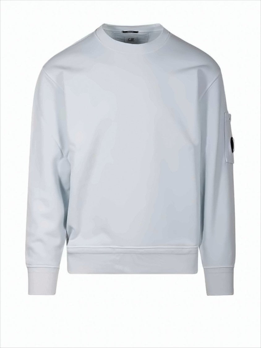 C.P. Company Long-Sleeve Cotton Sweatshirt With Minimalist Design And Pocket Detail