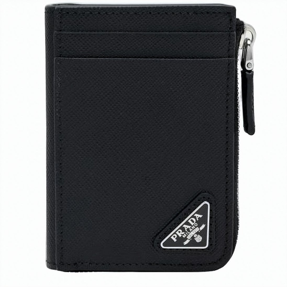 Prada Textured Cow Leather Bifold Wallet