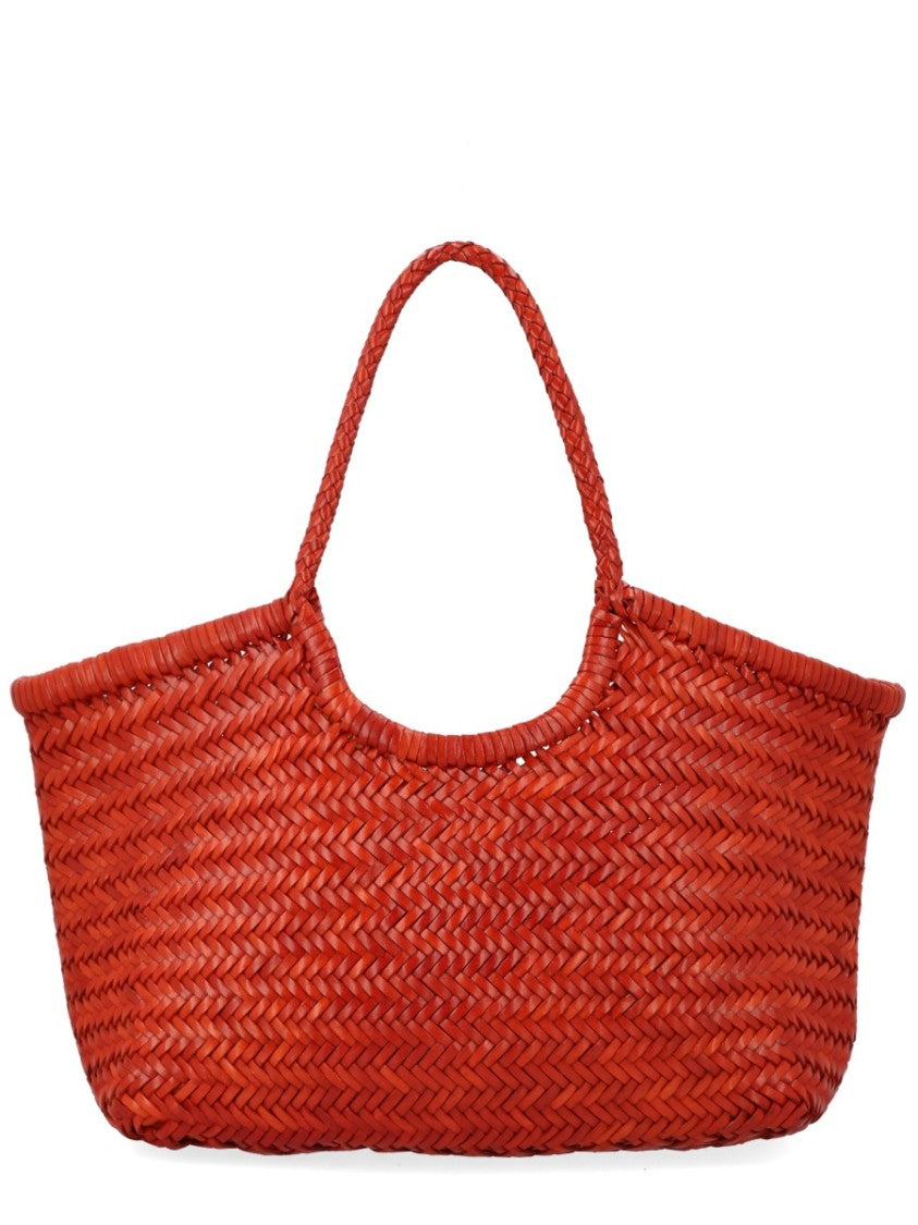 Dragon Diffusion Nantucket Large Woven Leather Tote Bag