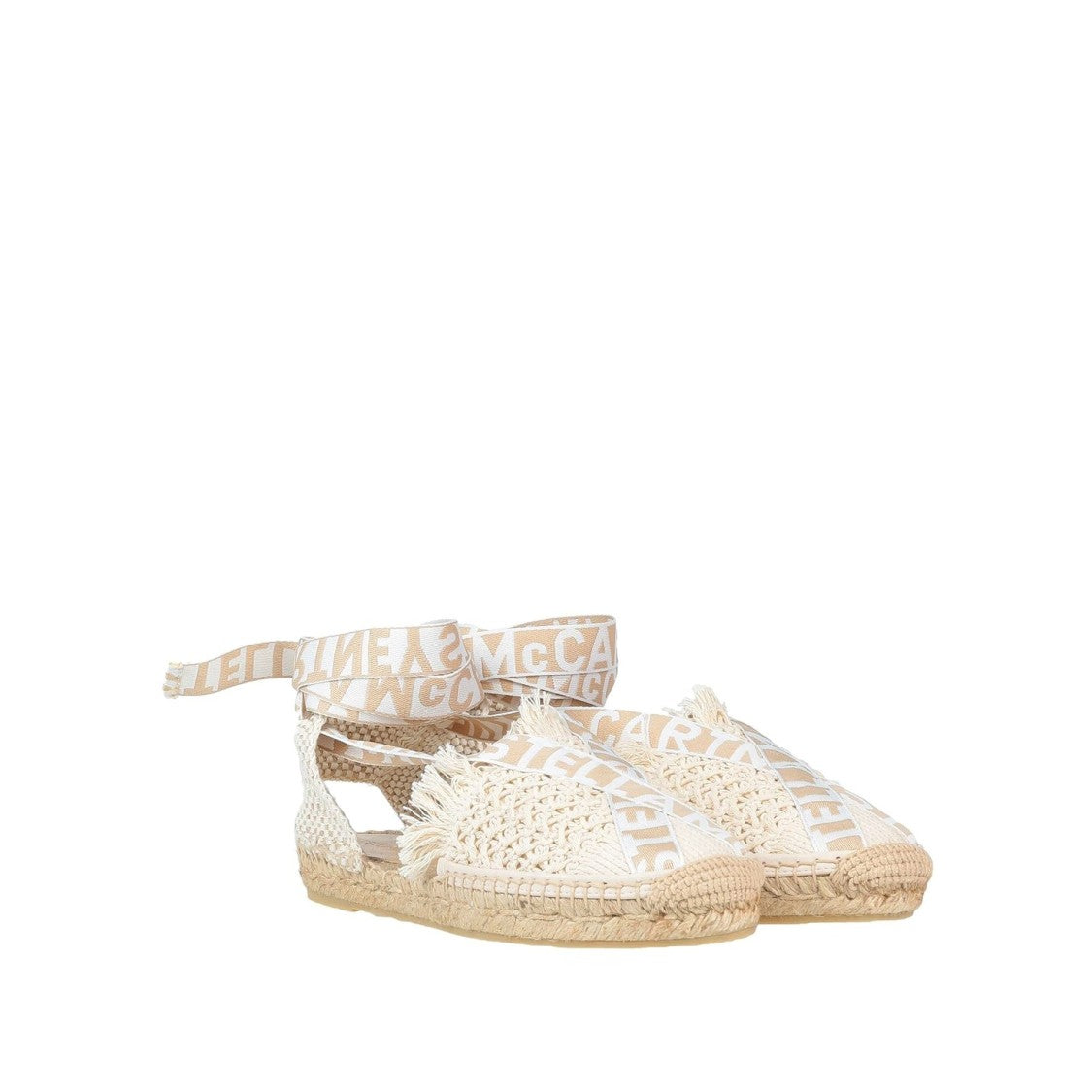 Stella Mccartney Logo Canvas Espadrilles