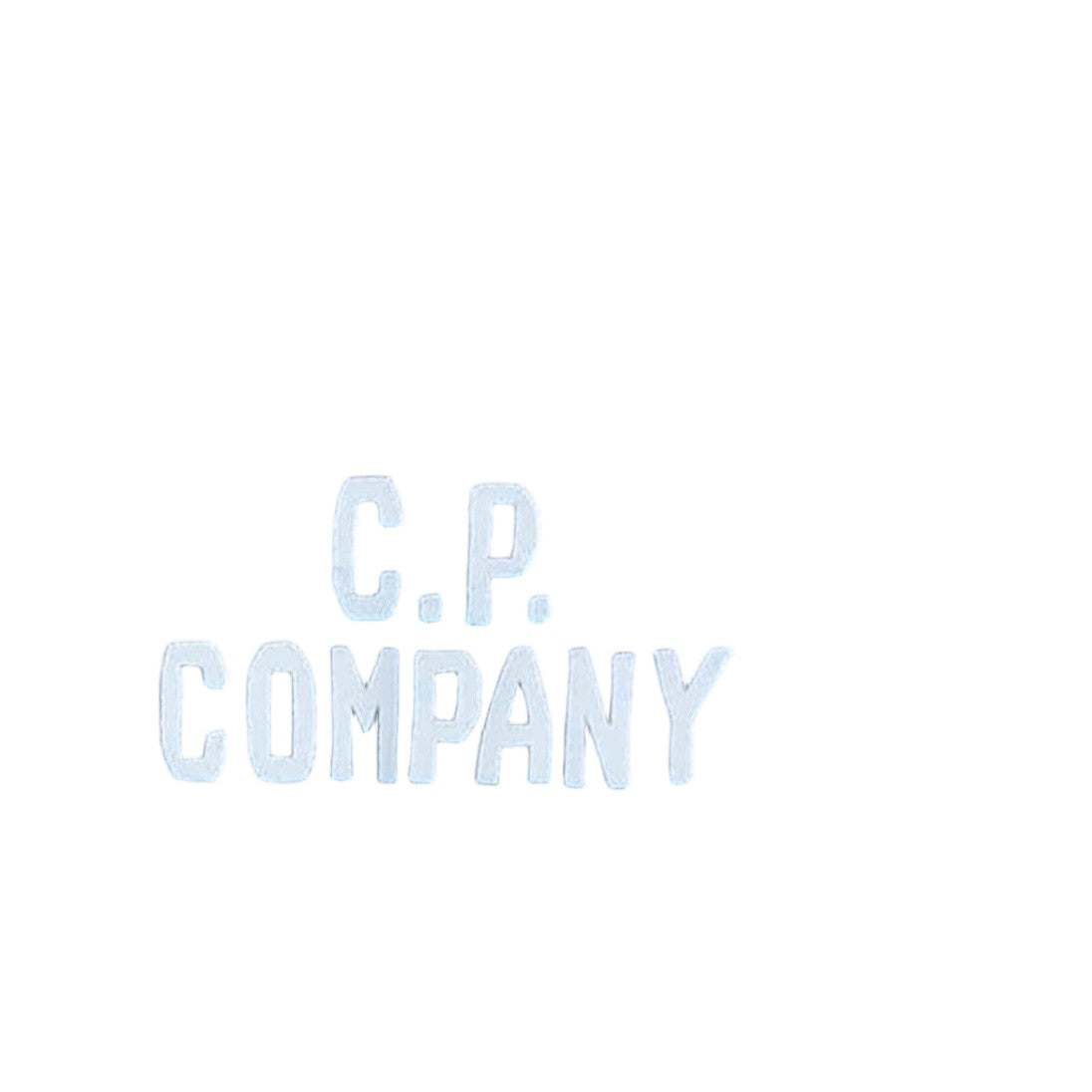 C.P. Company Short-Sleeved T-Shirt With Bold Text And Horizontal Stripes