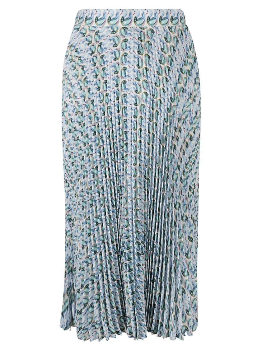 Tory Burch Pleated Skirt With Unique Pattern