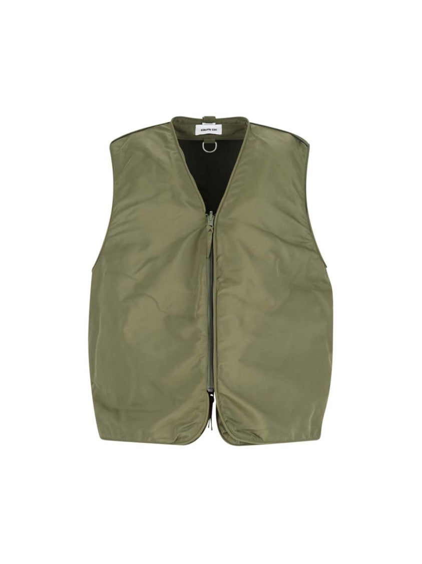 Hed Mayner Sleeveless Utility Jacket With Front Zip